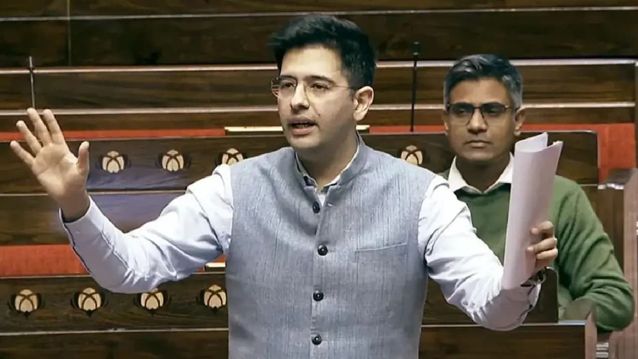 Raghav Chadha issue update AAP says Stop soft PR question BJP in Parliament to Raghav