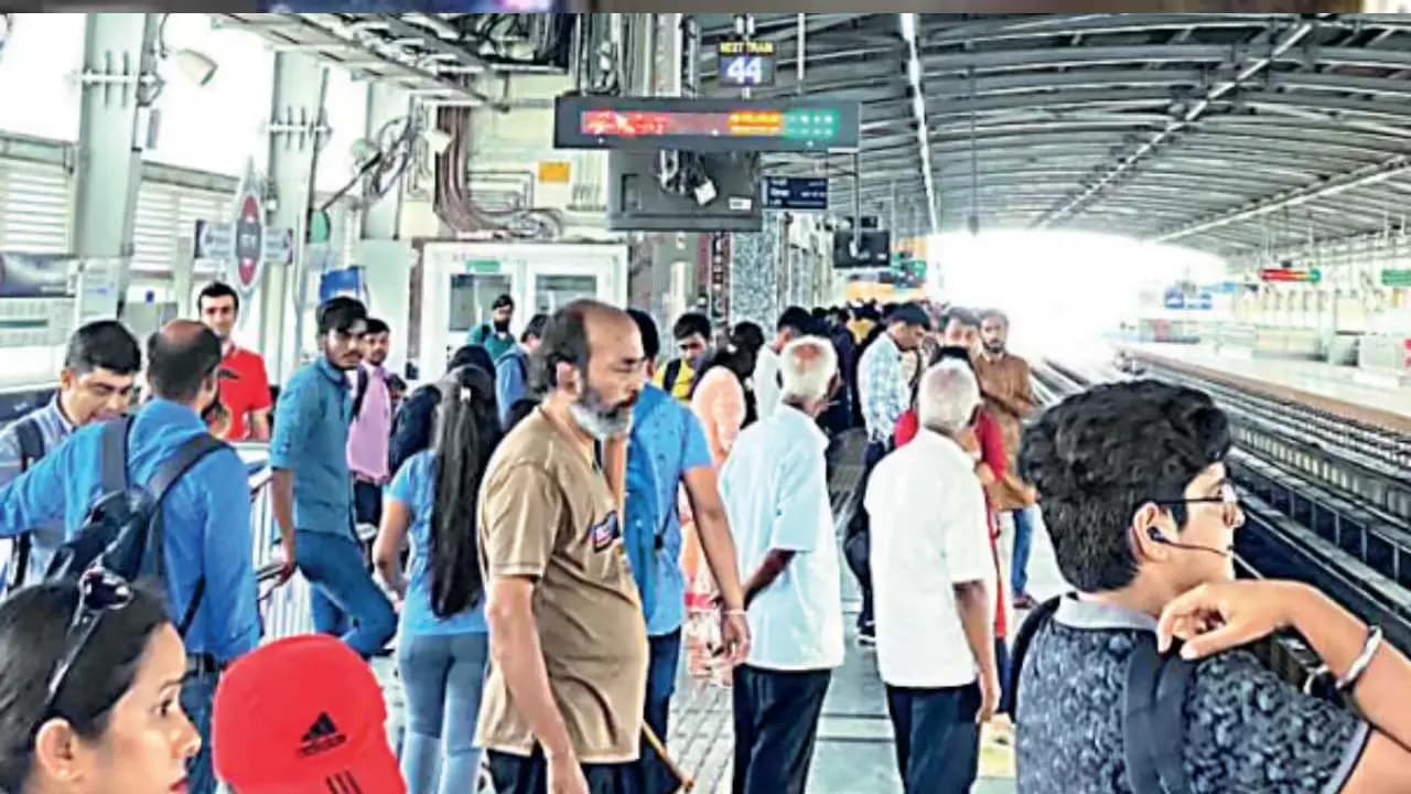 Metro services disrupted on Saturday afternoon