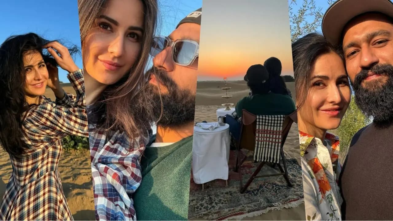 Katrina and Vicky off to Rajasthan to celebrate New Year, enjoy sunset together