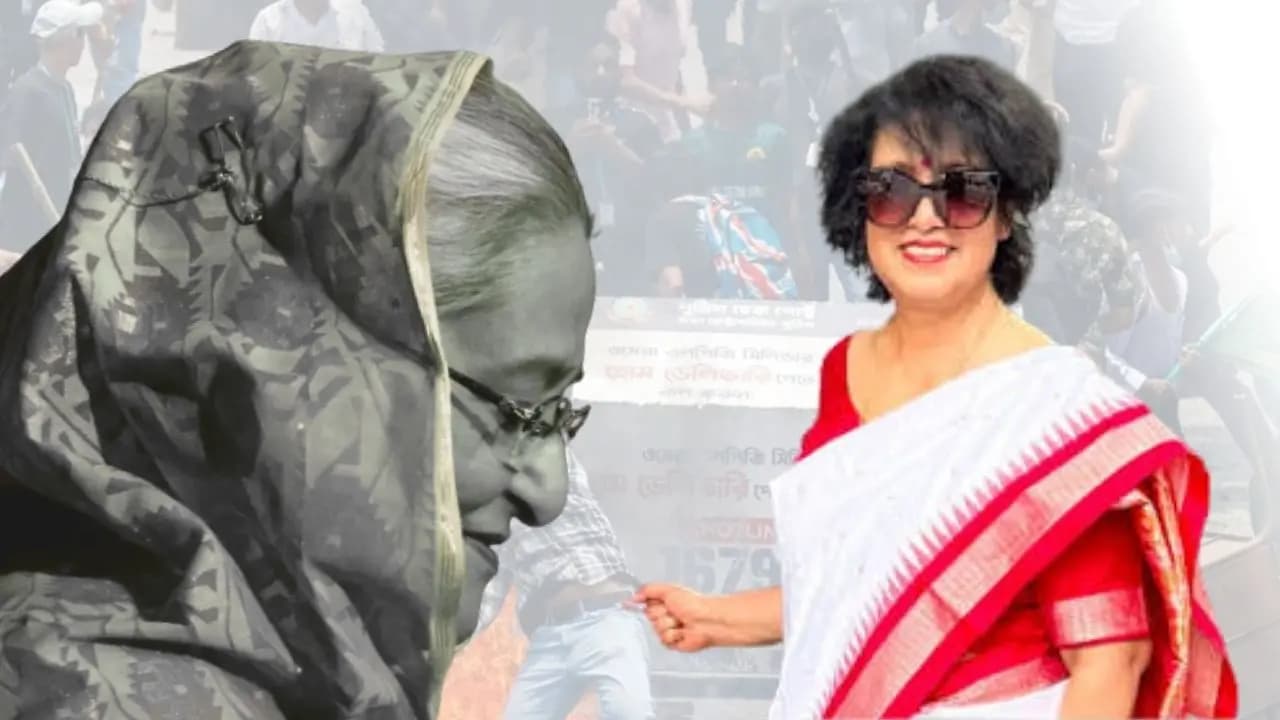 Taslima Nasrin reaction on Sheikh Hasina bangladesh return