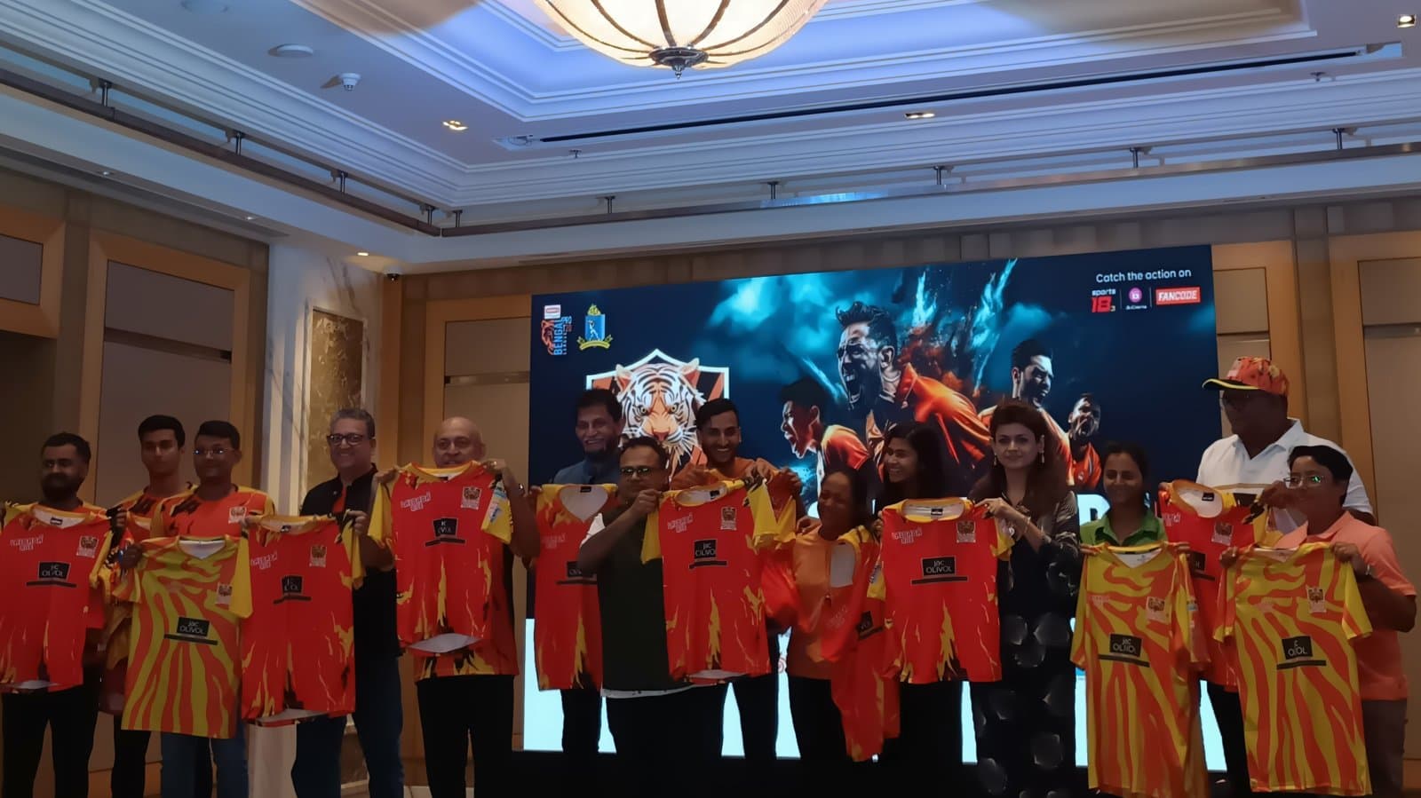 Rarh tigers jersey launch ahead of Bengal Pro T20 League