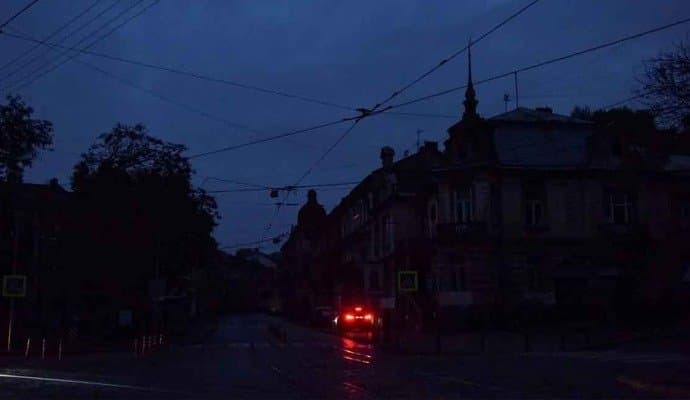 Blackouts across ukraine