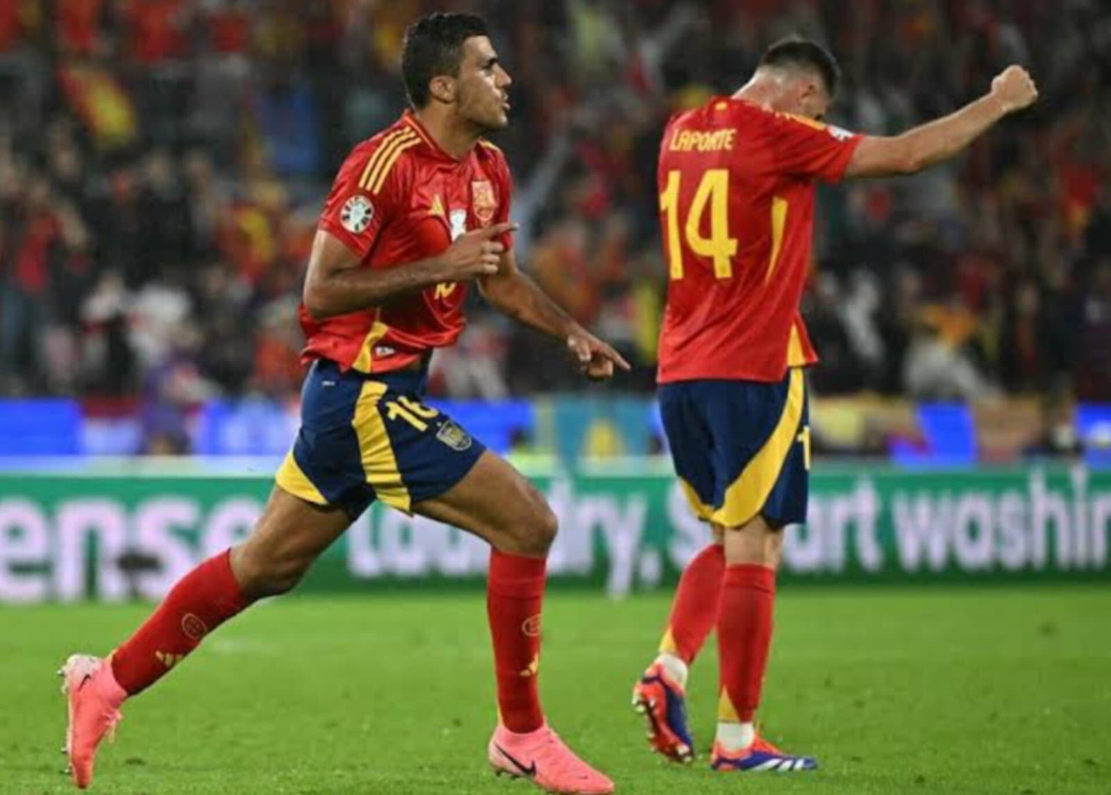 Spain thrash Georgia 4-1 to reach Euro quarter finals