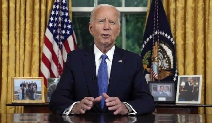 Joe Biden on ending re-election bid gnr