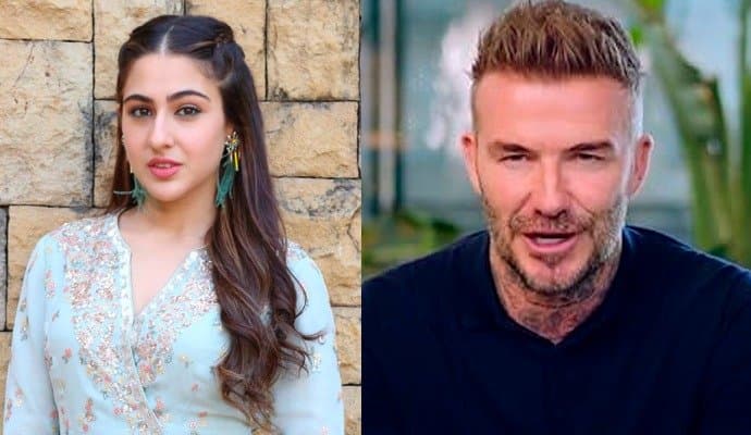 Netizens laud at Sara Ali Khan's 'confidence' during a interview with David Beckham!