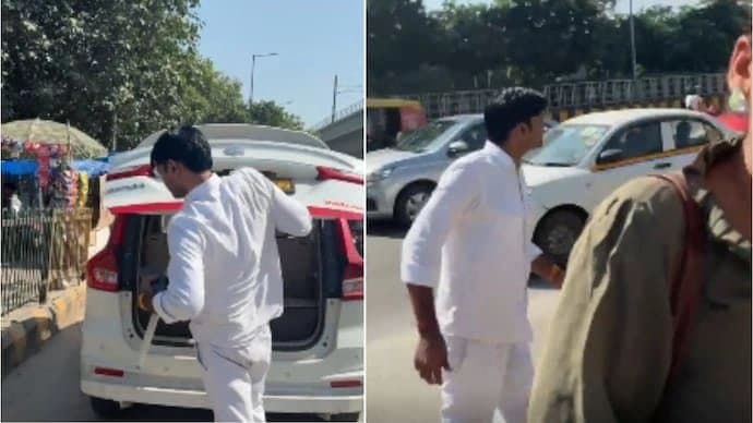 Woman shares video of Uber drivers Bizarre Behaviour