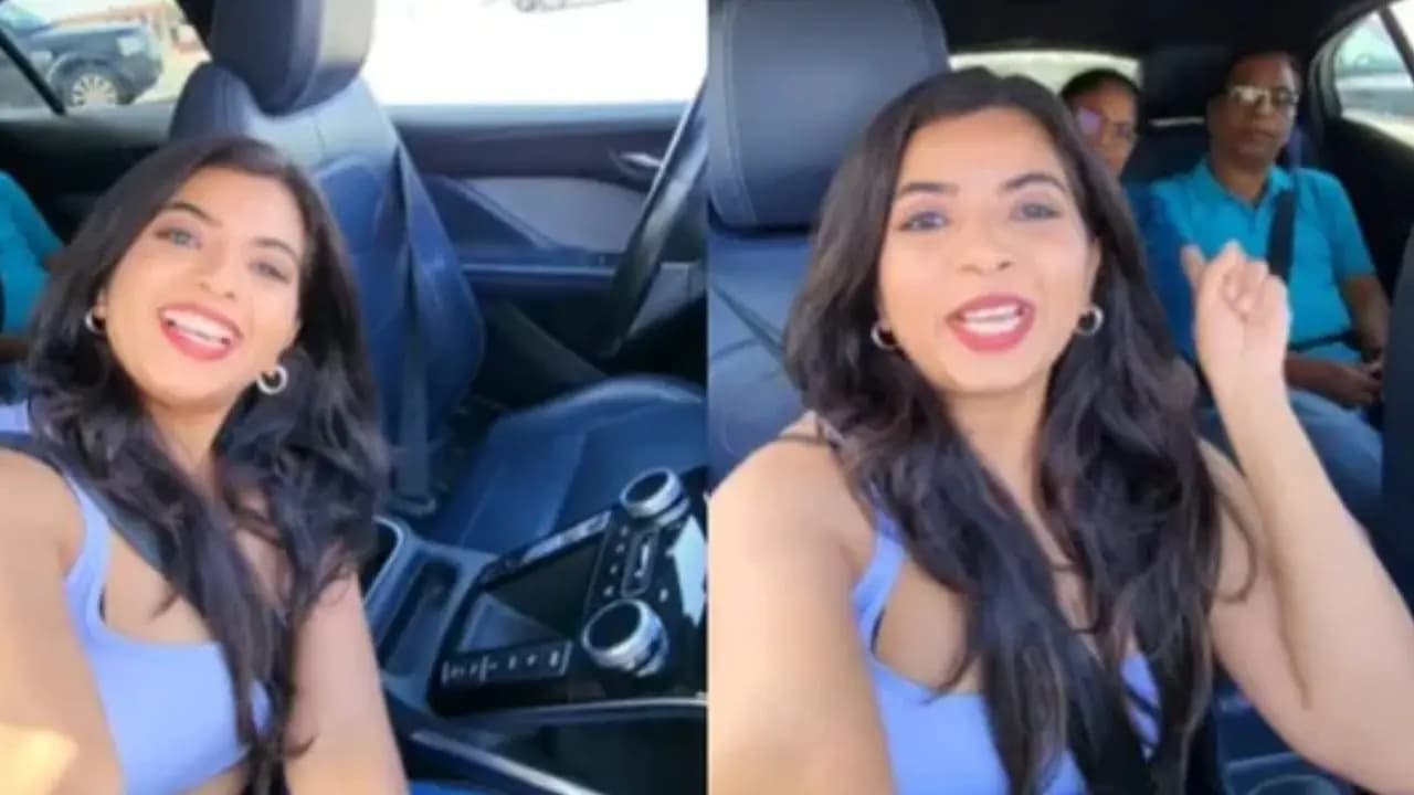 Indian woman runs a driverless car in usa