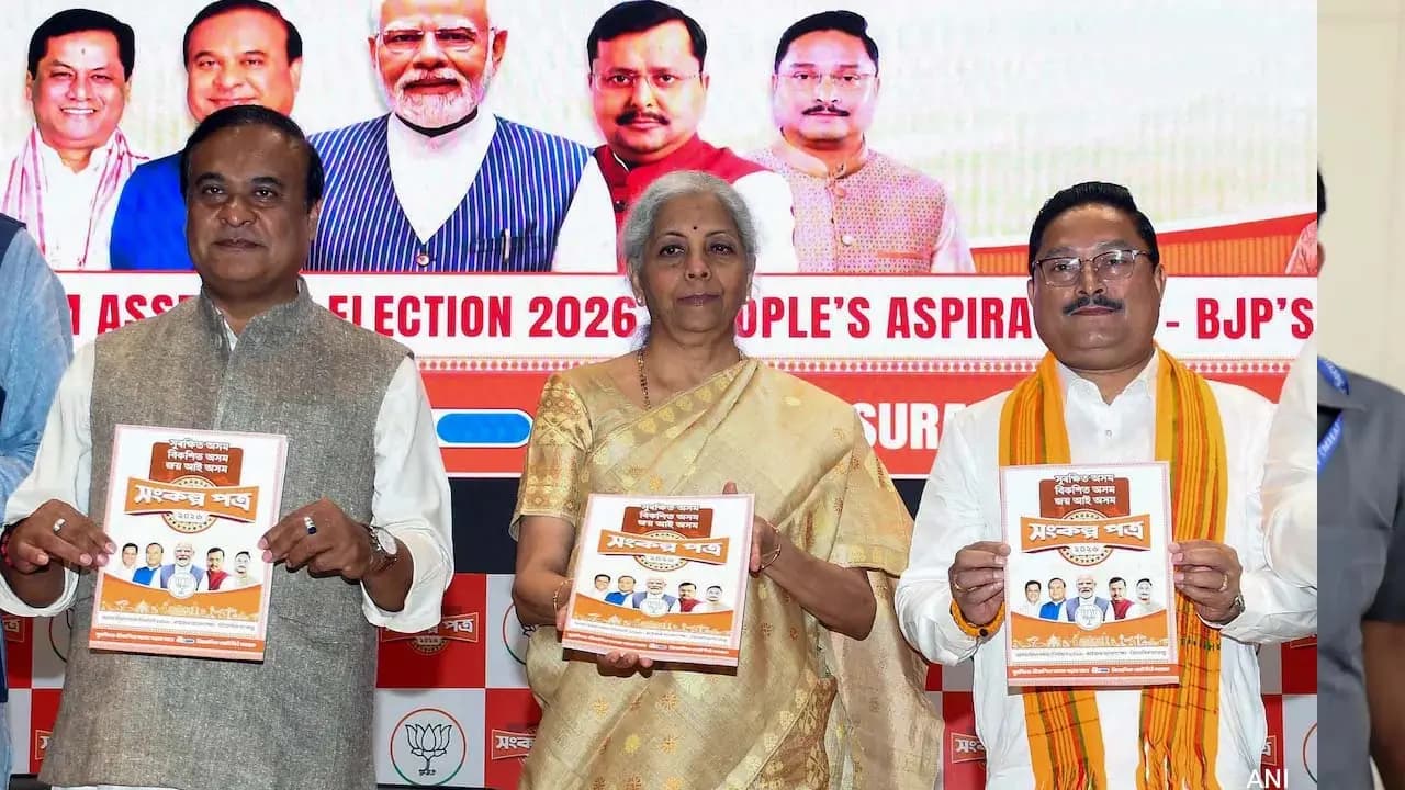 What promises did the BJP make in its Assam manifesto to win the 2026 Assembly election