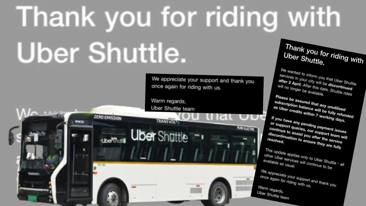 Uber Shuttle Service to be Discontinued in Kolkata from April 2 Daily Commuters Face Travel Disruption