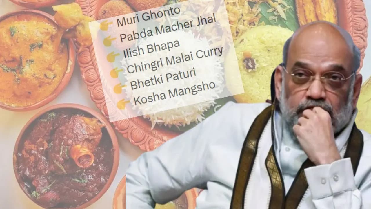 Bengal Election 2026: TMC Posted highly recommend menu for Amit Shah on socia media here list
