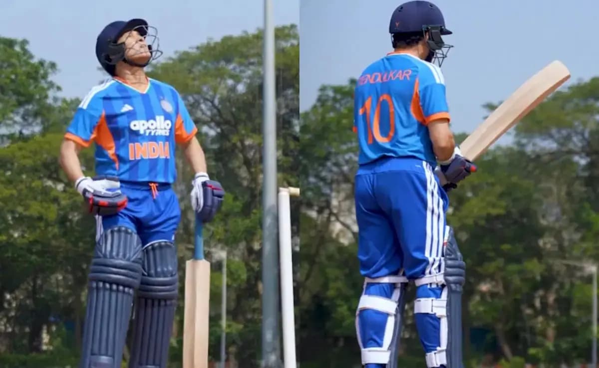 Sachin Tendulkar back in India Jersey in Viral Video, has a World Cup connection