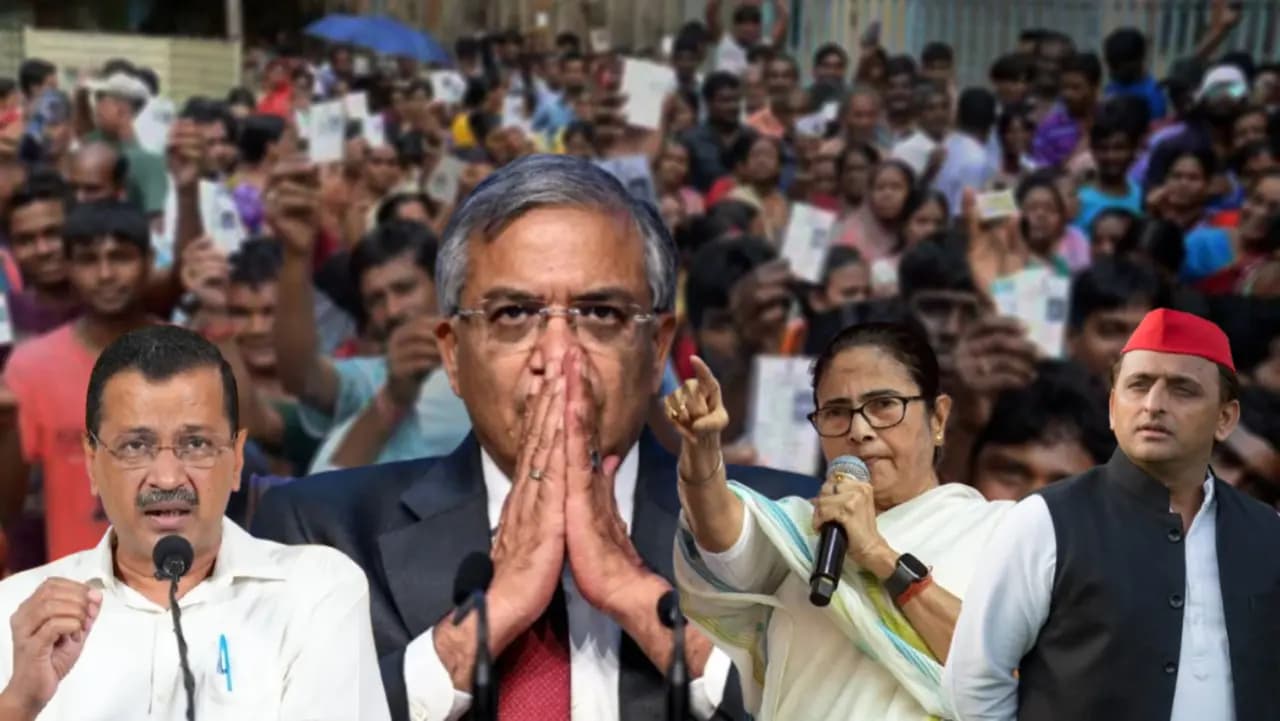 Arvind Kejriwal and Akhilesh yadav slammed ECI for mentioning particularly TMC s name on their tweet