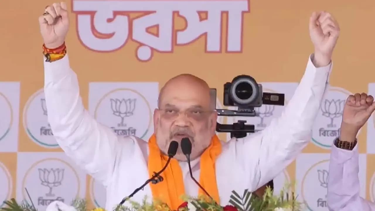 We wont let TMC goons step out of their homes on election day Amit Shah issues a stern warning
