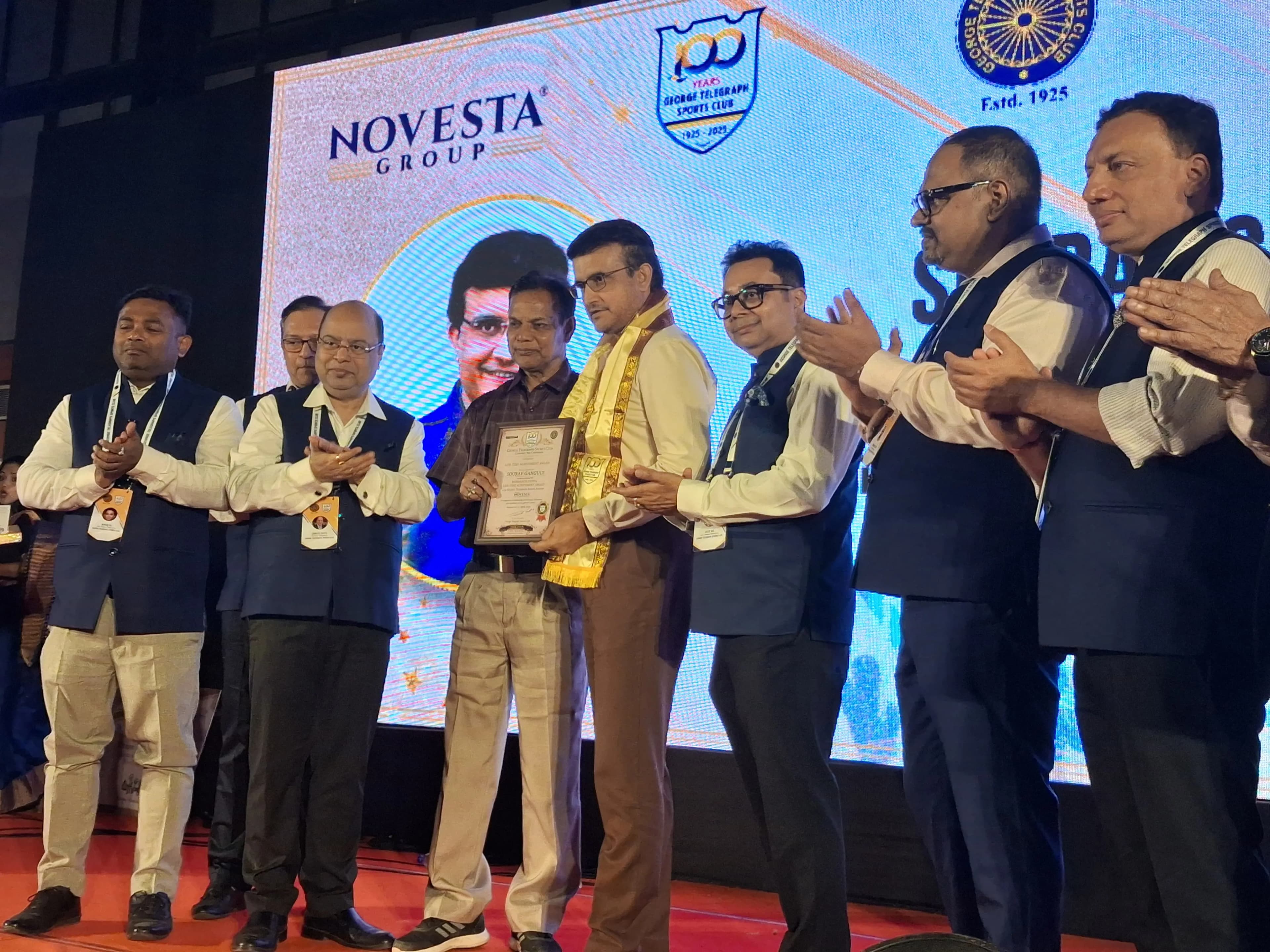 Centenary celebration of George Telegraph Sports Club, Sourav Ganguly gets Lifetime Achievement