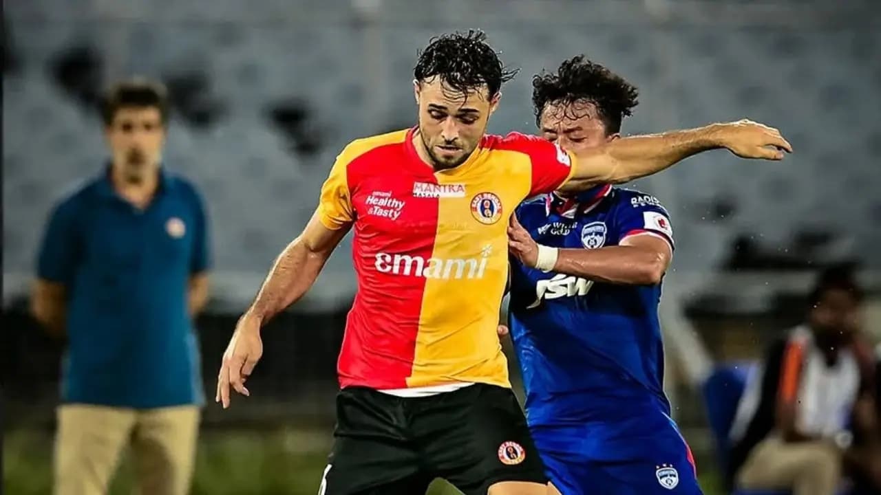 Despite red card and countless troubles a late comeback helped East Bengal hold Bengaluru to a draw and stay alive in the ISL