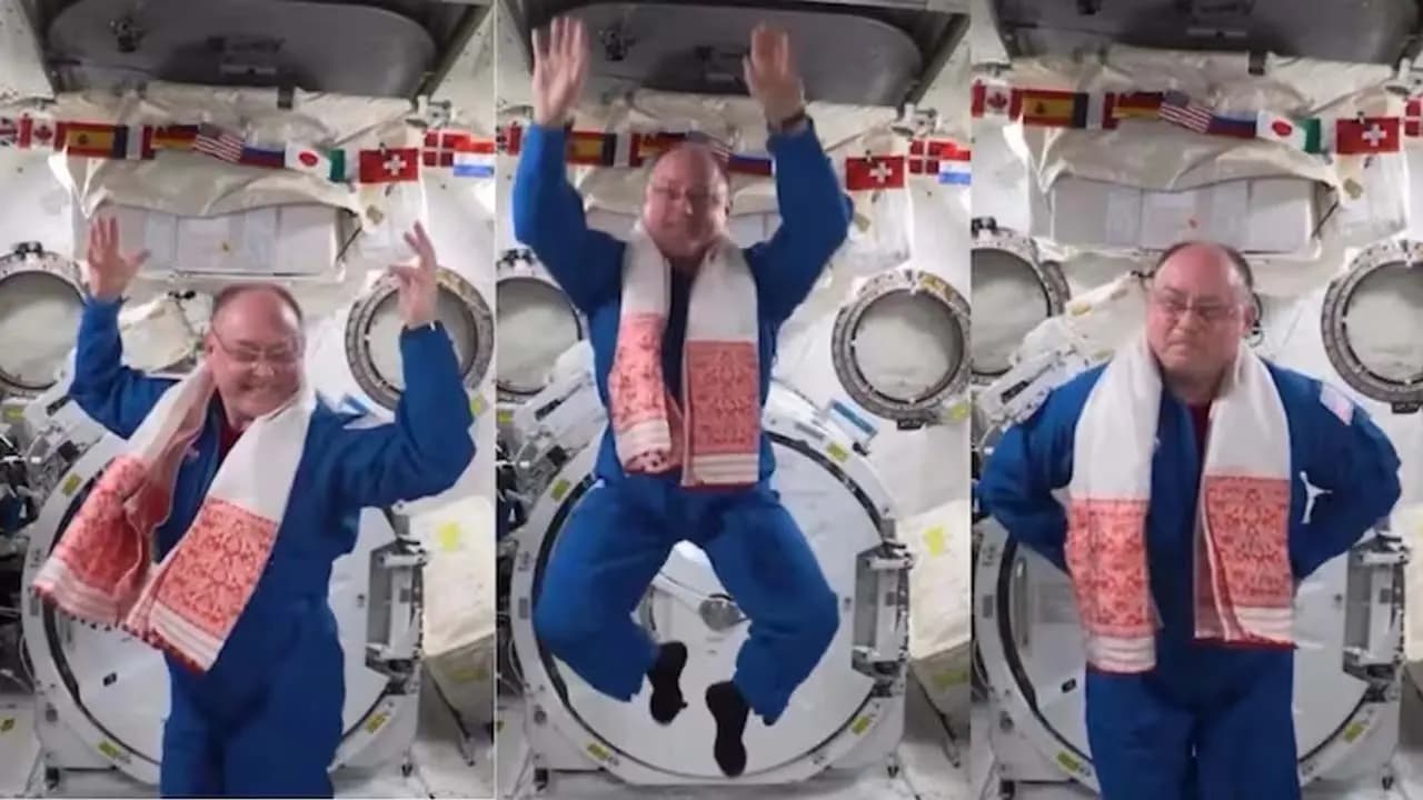 Nasa astros Bihu in space goes viral Assam CM credits PM Modisparking a controversy