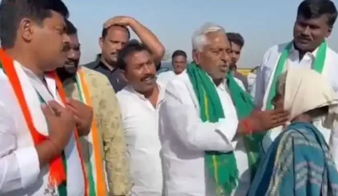 Telangana Congress Candidate Slaps Woman During Campaign