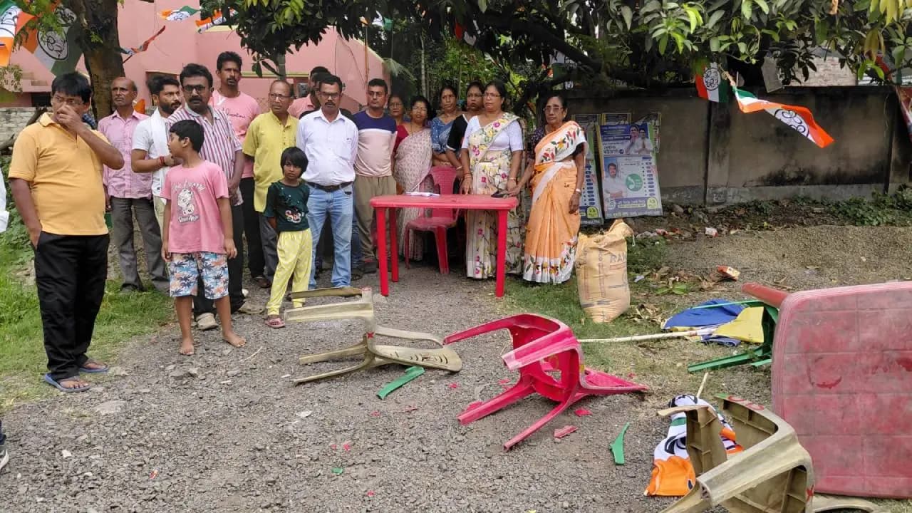 West Bengal Election 2026: Vandalism at a campaign office in one place in Hoogly
