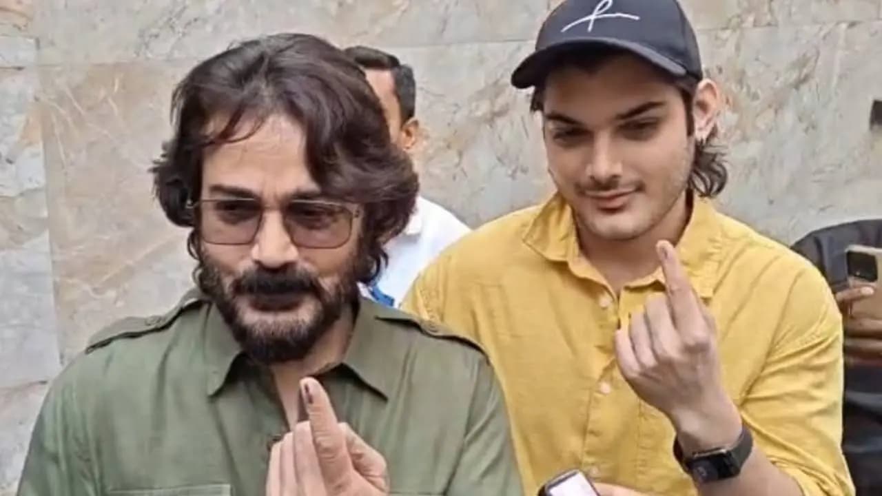 Prosenjit Chatterjee Votes With Son Trishanjit in Phase 2 of Bengal Elections 2026