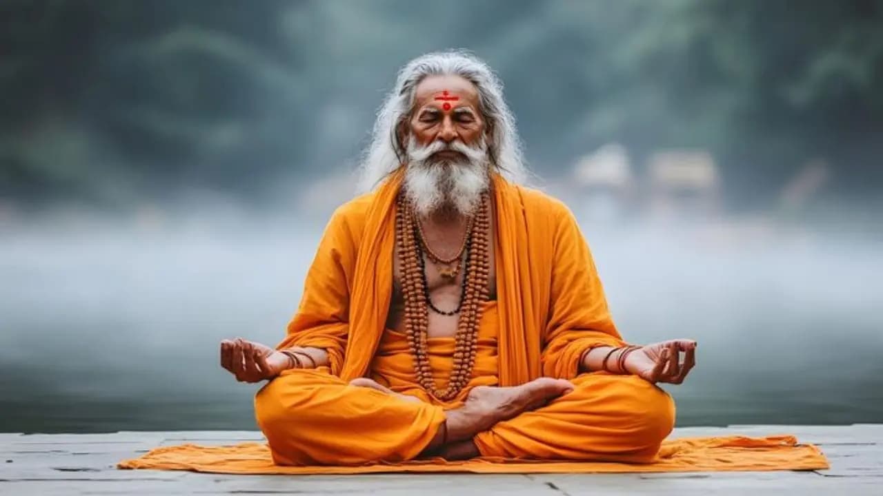 meditation and Deer skin