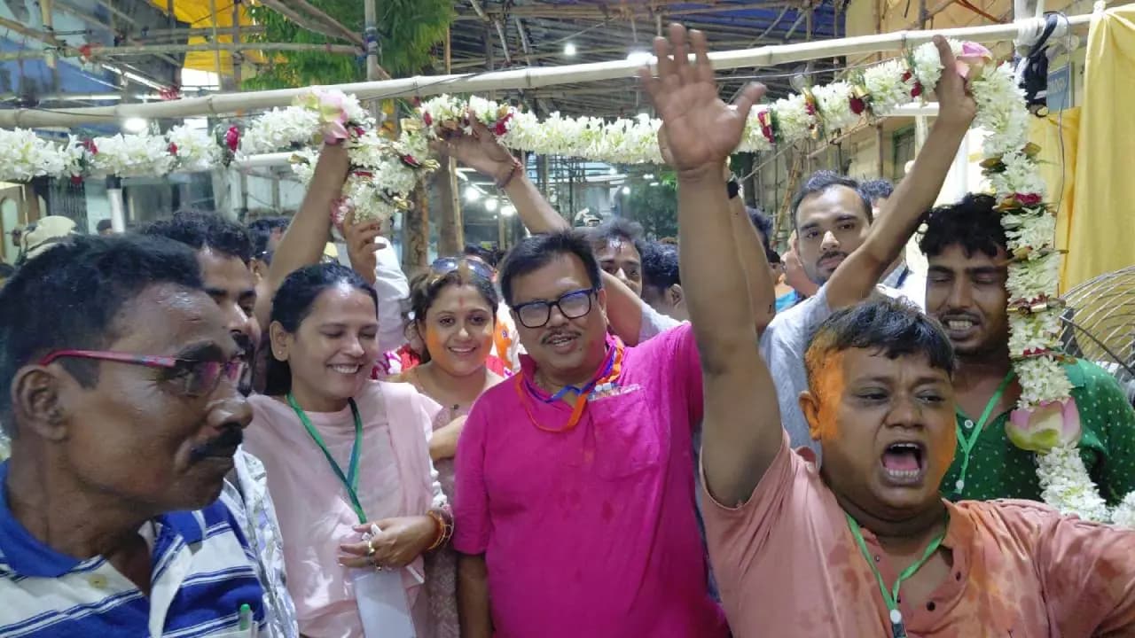 BJP massive victory in districts