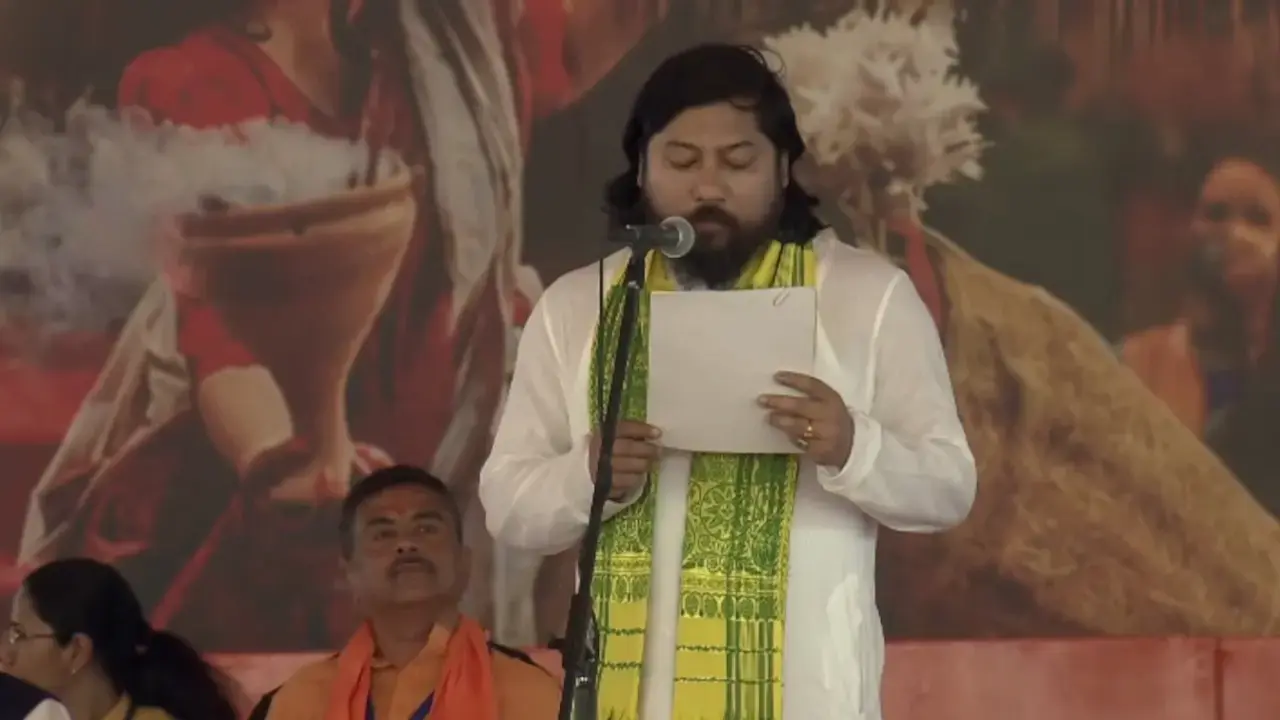 Nishith Pramanik takes oath as minister of West Bengal
