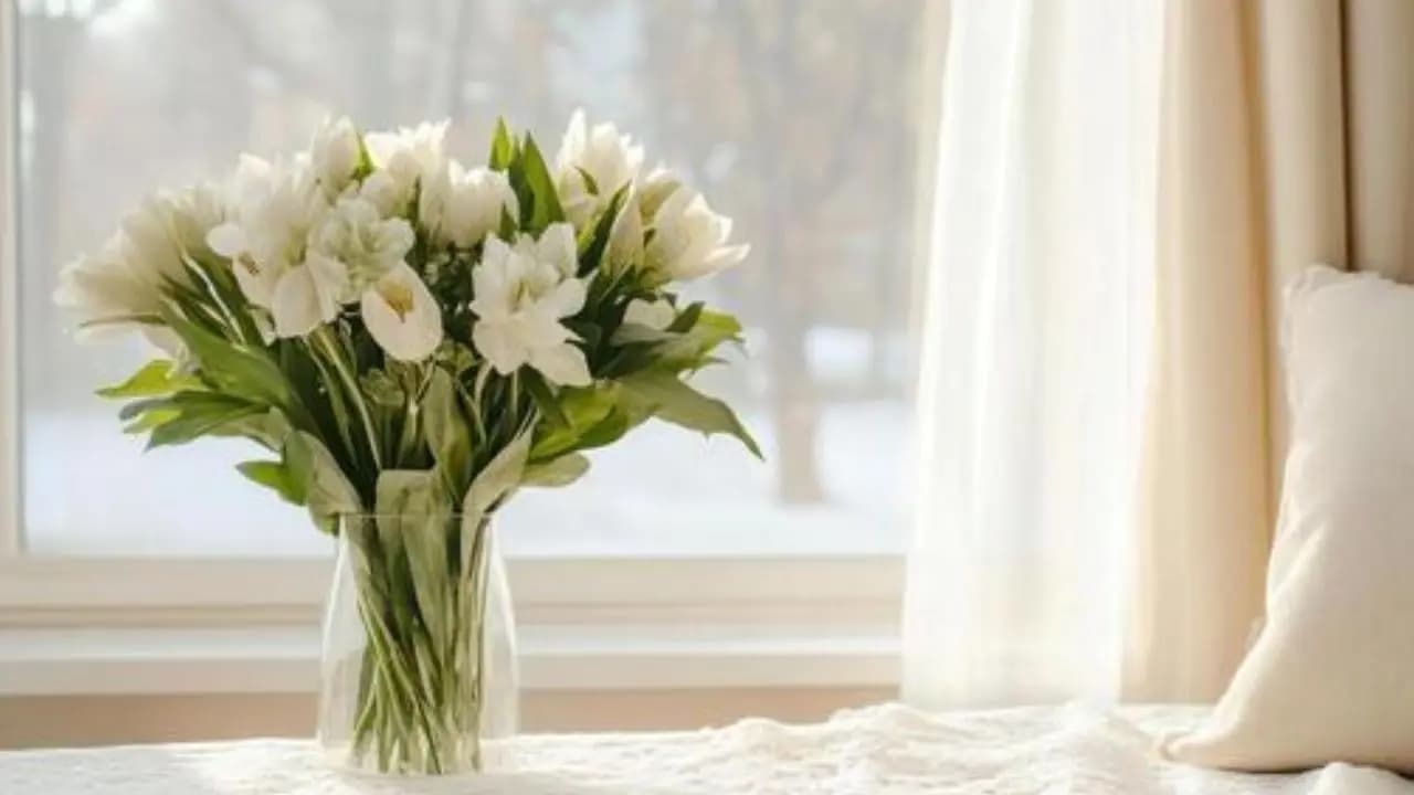 Flowers in Bedroom