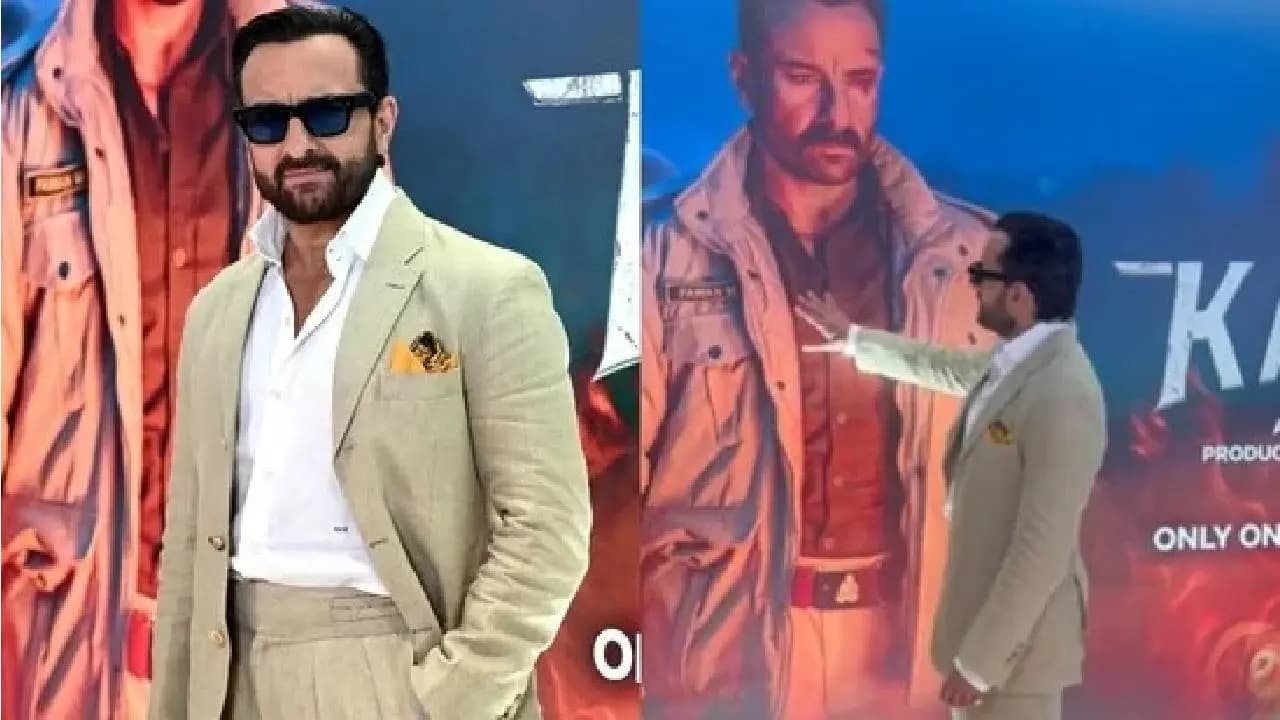Saif Ali Khan Finally Reveals the Reason Behind Touching His Own Poster s feet at Kartavya Trailer Launch