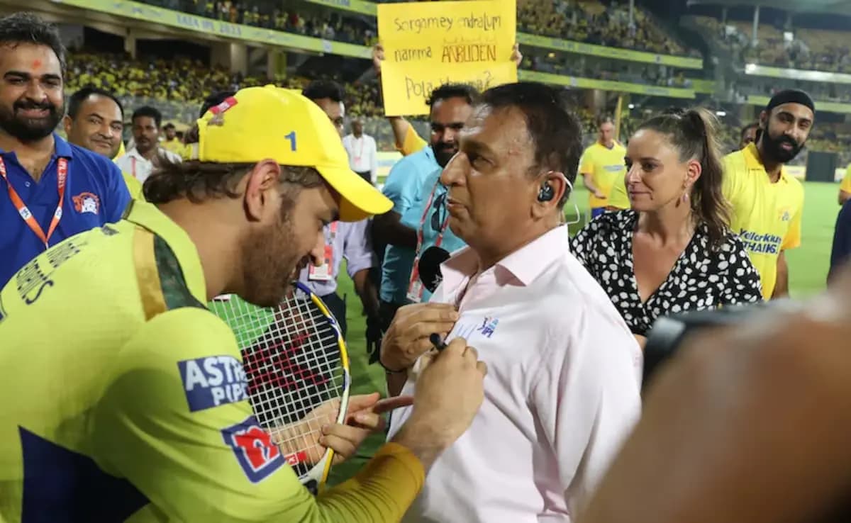 Sunil Gavaskar ICC tells MS Dhoni not to play against Sunrisers Hyderabad today