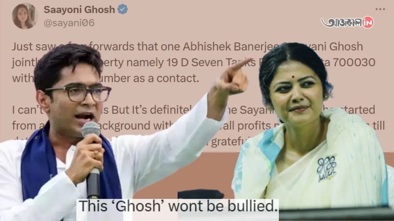 Saayoni Ghosh Abhishek Banerjee update This Ghosh wont be bullied Saayoni Ghosh post after Abhishek Banerjee assets issue