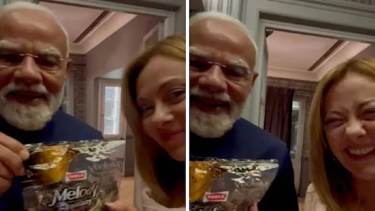 PMs Special Melody Gift To Meloni And A Viral Moment