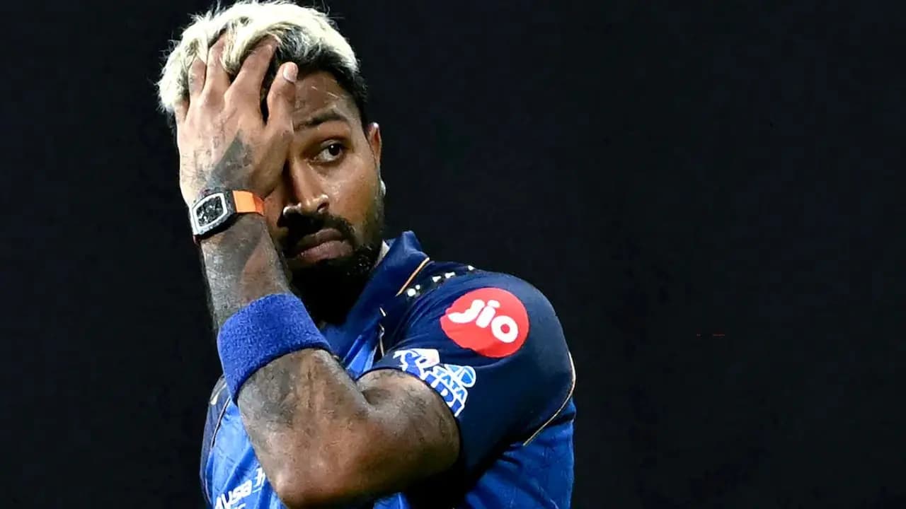 Mumbai Indians captain Hardik Pandya was fined 10 per cent of his match fee and received one demerit point