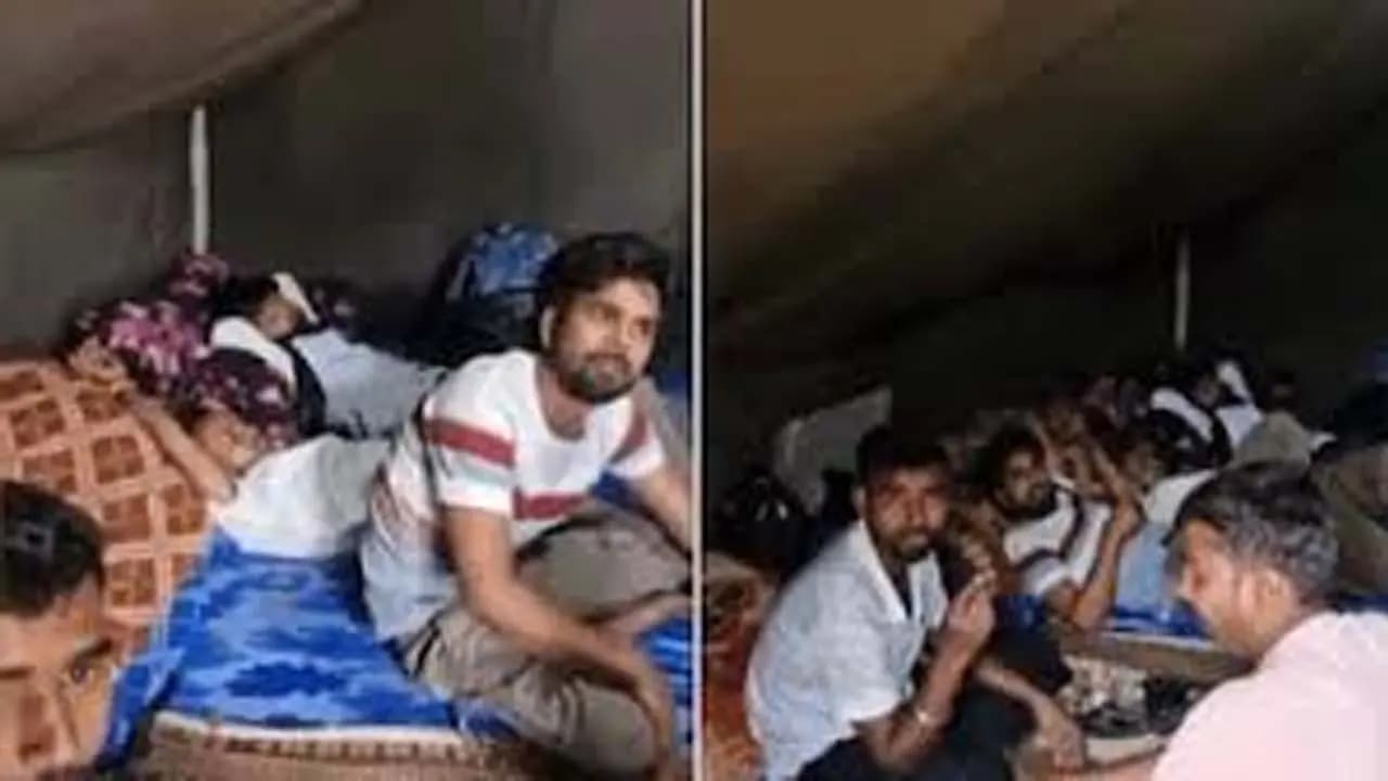 Men Drinking Alcohol Inside Tent Near Kedarnath Temple