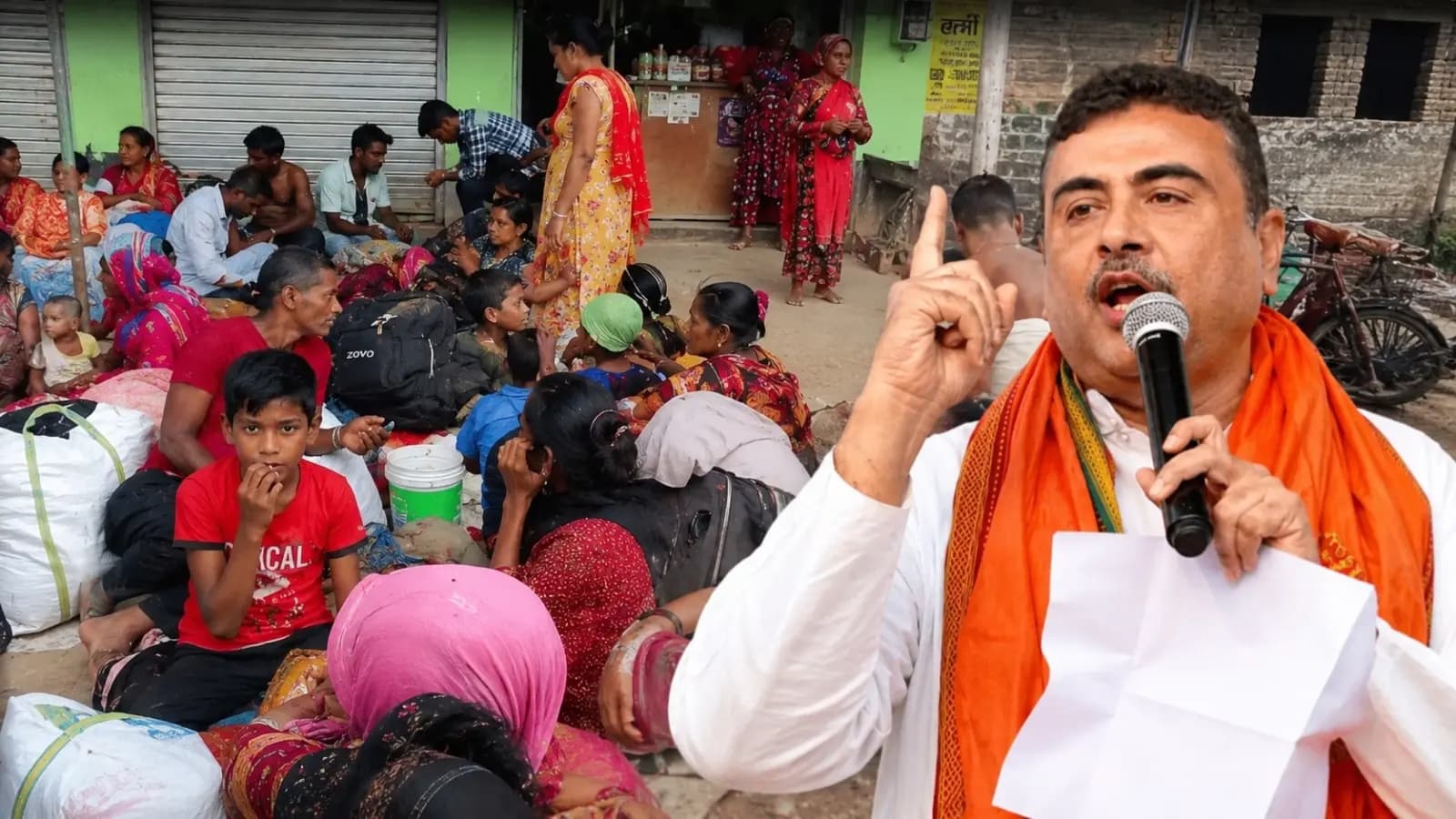 Crowds are growing at this India-Bangladesh border