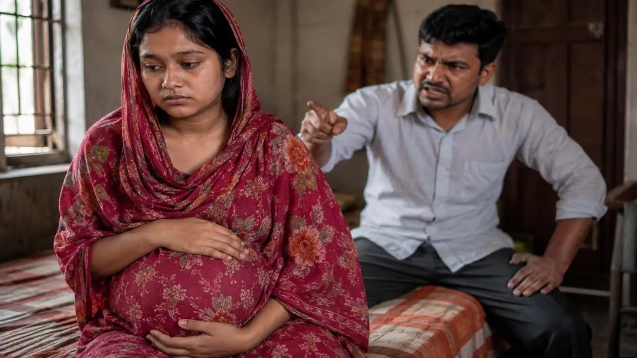 Desiring more sons 22 year old woman pregnant for the sixth time under husbands pressure