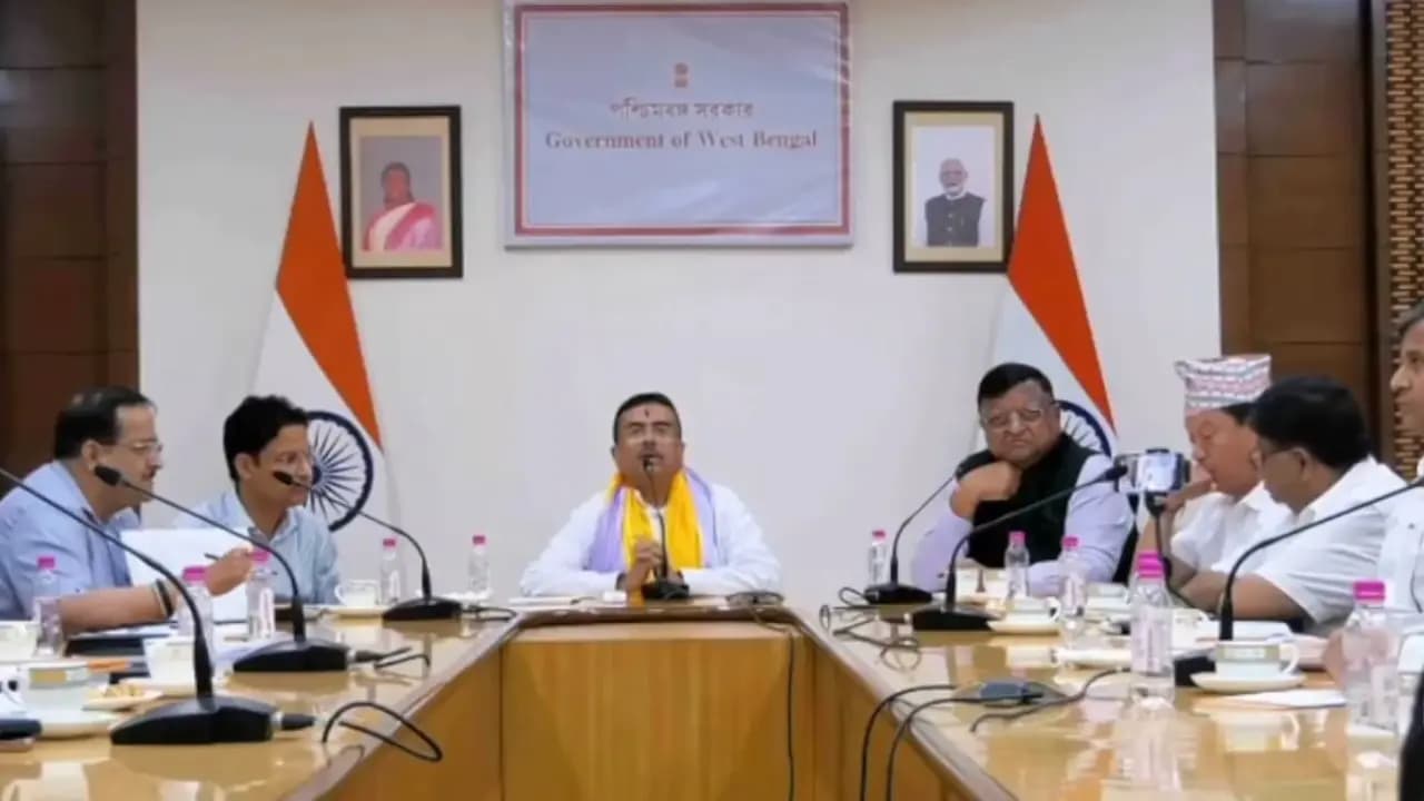 Suvendu Adhikari held meeting with Darjeeling administration for development