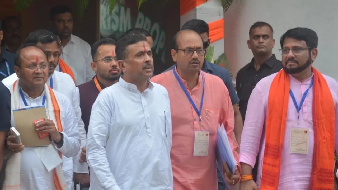 Trinamool's situation is just like Falta Suvendu takes a jibe at Mamata and Abhishek during his visit to Tarakeshwar
