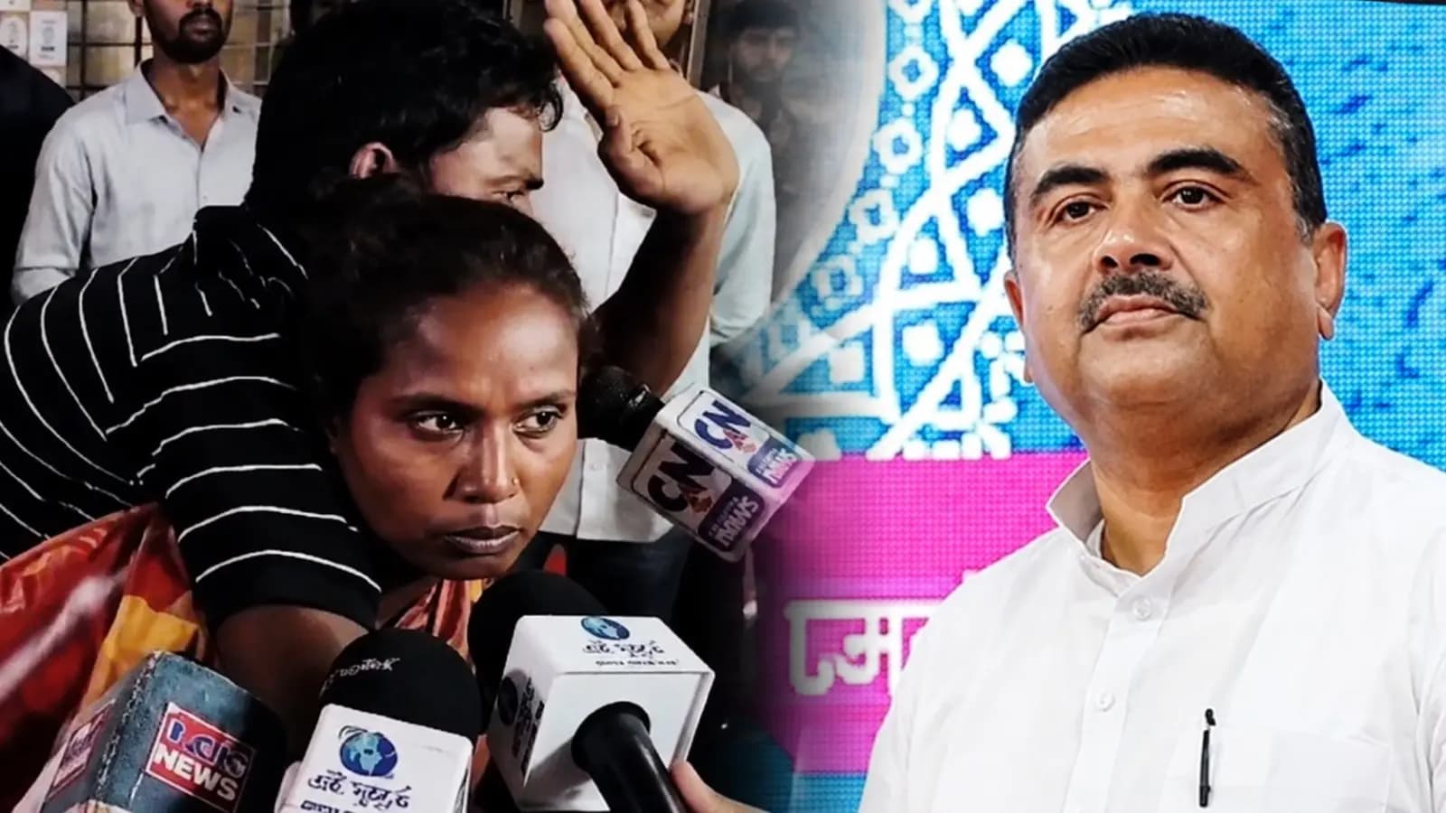 Wife carries Sanyasi Mandal from Sundarbans to stage a request at CM Suvendu Adhikaris Janatar Darbar