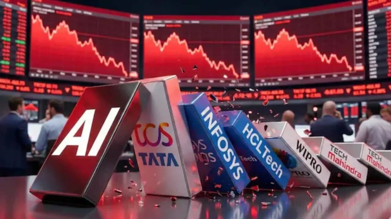IT stocks fell sharply