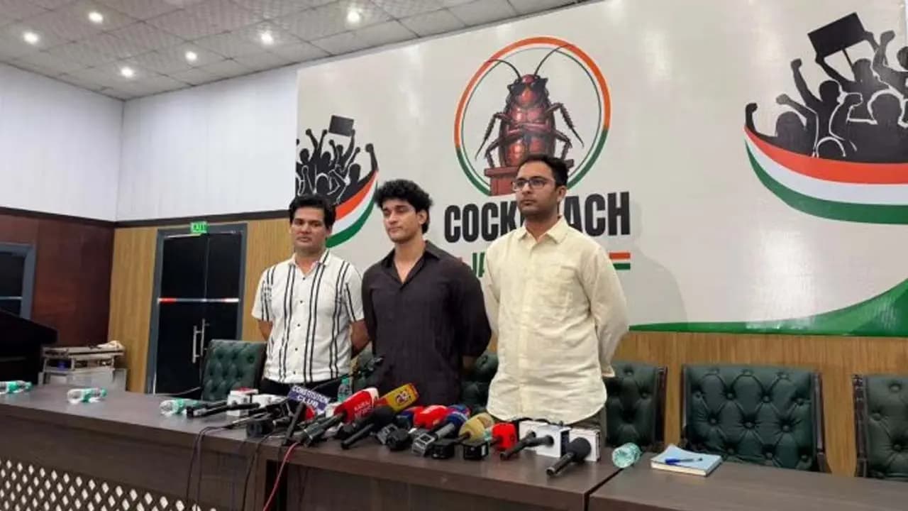 Education Minister Dharmendra Pradhan Must Resign Cockroach Janata Party Demands in Very First Press Conference