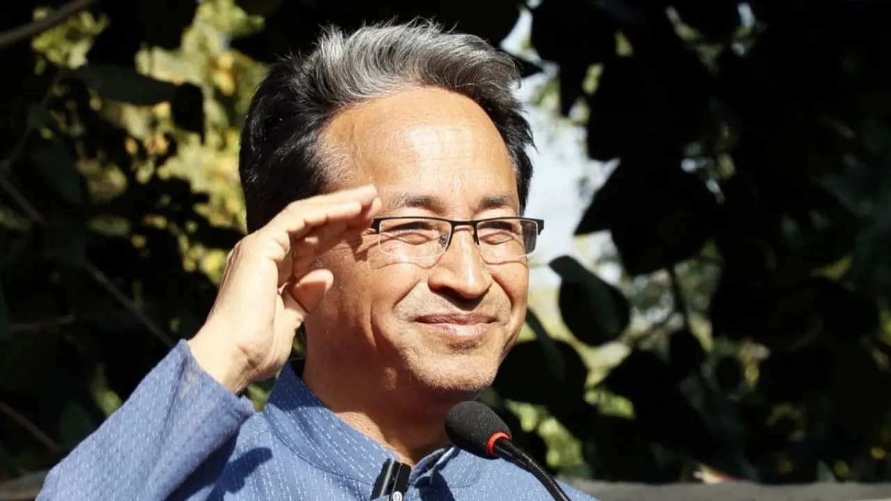 Sonam Wangchuk says at Delhi Airport that I don't like protest but justice demands it