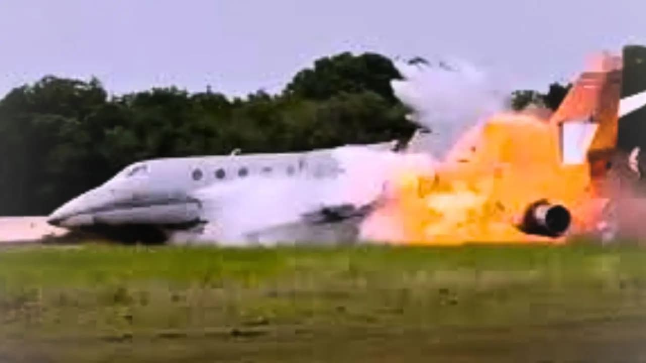 Horrific Aviation Accident: Pilot And Co Pilot Killed After Private Jet Explodes Into A Fireball During Emergency Landing In Dominican Republic