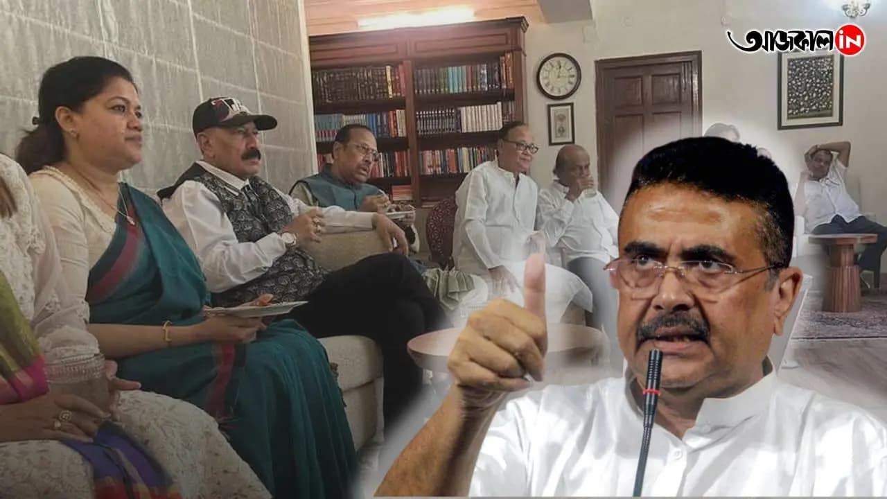 Suvendu Adhikari at delhi several TMC MPs mey met him at Bhupender Yadav house