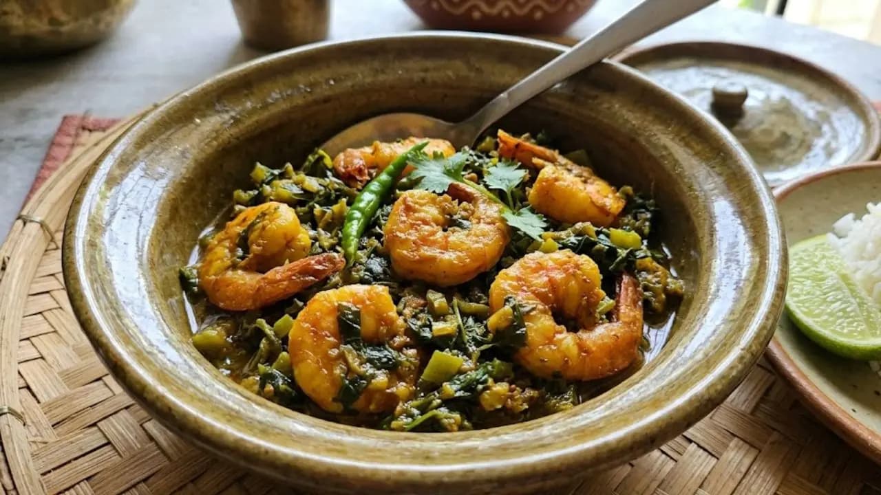 lau pata chingri