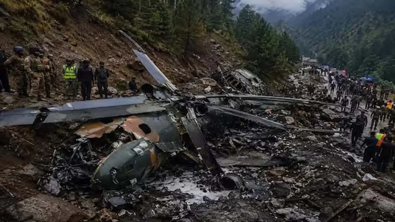 Pakistan Armys Helicopter Crashes Near Muzaffarabad