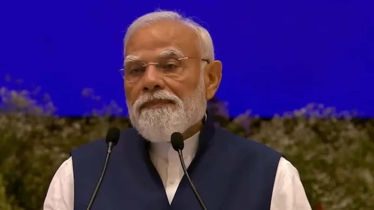 Congress had ensnared India says PM Modi on the BJP governments 12th anniversary