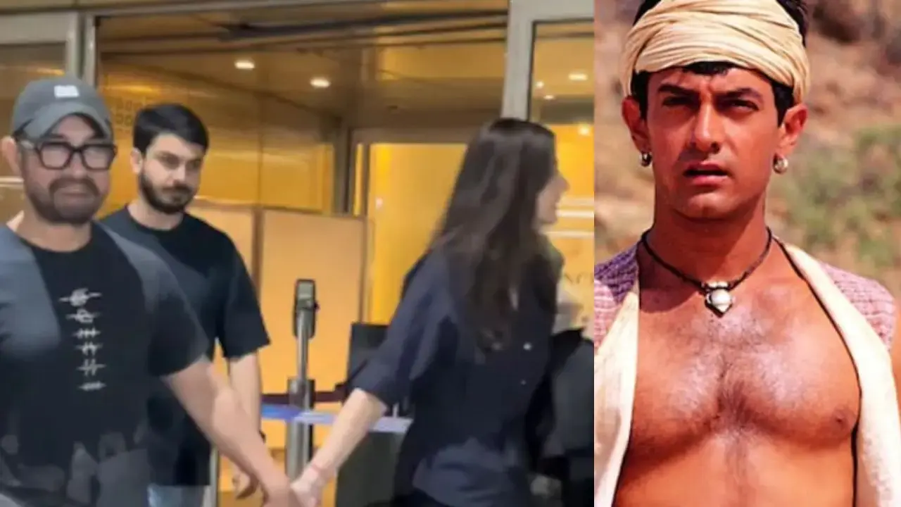 Aamir Khan And Gauri Spratt Spotted Walking Hand-In-Hand At Airport Aamir Khan To Celebrate 25 Years Of Lagaan