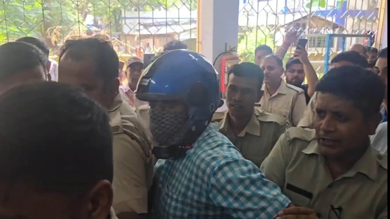 Polices novel initiative to prevent the trend of egg-throwing at Trinamool leaders in Siuri