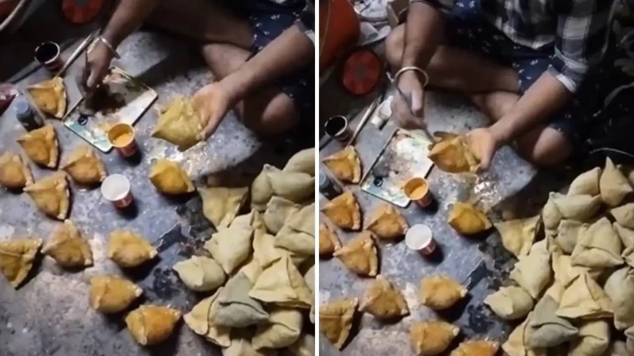 Viral News: The Truth Behind The Viral Video Of A Man Painting Samosas With A Brush Revealed