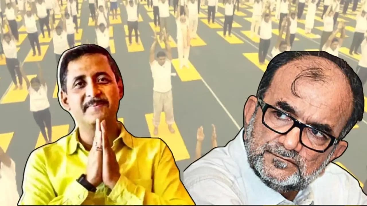 international yoga-day-2026-update BJP Leader Sajal Ghosh Slams Bikash Ranjan Bhattacharya on-12th-annual-international-day-of-yoga